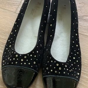 New Naturino Suede and Patent Leather Crystals embellished flats EUR 32